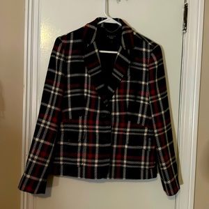 EUC Talbots Plaid Suit Coat Blazer Size 12 P 90s Clueless Vibes Trendy